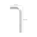 Llave Allen Estándar Acero Cromo Vanadio Profesional 8,0 mm. Llave Hexagonal