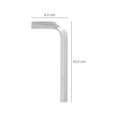 Llave Allen Estándar Acero Cromo Vanadio Profesional 8,0 mm. Llave Hexagonal