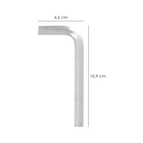 Llave Allen Estándar Acero Cromo Vanadio Profesional 9,0 mm. Llave Hexagonal