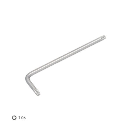 Llave Torx Estándar Acero Cromo Vanadio Profesional T06 mm. Llave Estrella, Llave Allen Estrella