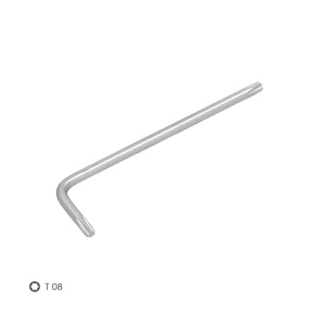 Llave Torx Estándar Acero Cromo Vanadio Profesional T08 mm. Llave Estrella, Llave Allen Estrella