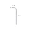 Llave Torx Inviolable Estándar Acero Cromo Vanadio Profesional T10 mm. Llave Estrella, Llave Allen Estrella
