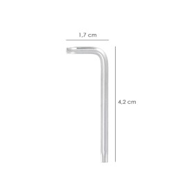 Llave Torx Inviolable Estándar Acero Cromo Vanadio Profesional T10 mm. Llave Estrella, Llave Allen Estrella