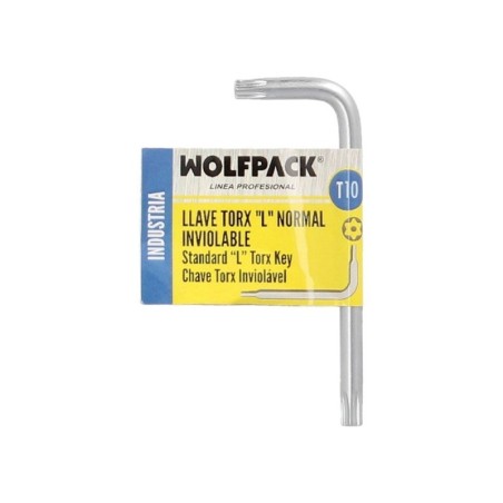 Llave Torx Inviolable Estándar Acero Cromo Vanadio Profesional T10 mm. Llave Estrella, Llave Allen Estrella