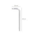 Llave Torx Inviolable Estándar Acero Cromo Vanadio Profesional T20 mm. Llave Estrella, Llave Allen Estrella