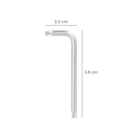 Llave Torx Inviolable Estándar Acero Cromo Vanadio Profesional T20 mm. Llave Estrella, Llave Allen Estrella