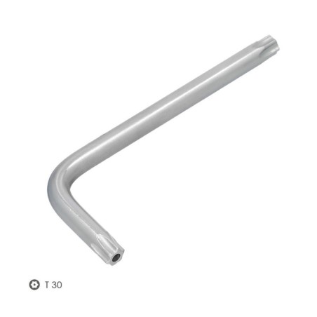 Llave Torx Inviolable Estándar Acero Cromo Vanadio Profesional T30 mm. Llave Estrella, Llave Allen Estrella