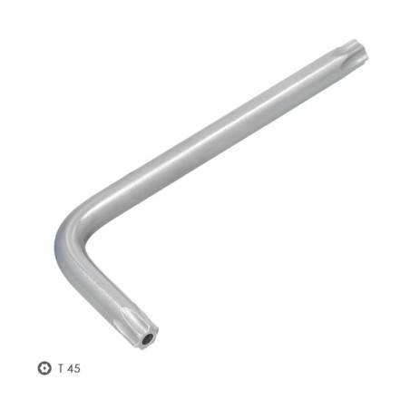 Llave Torx Inviolable Estándar Acero Cromo Vanadio Profesional T45 mm. Llave Estrella, Llave Allen Estrella