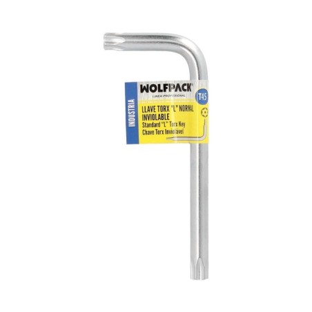 Llave Torx Inviolable Estándar Acero Cromo Vanadio Profesional T45 mm. Llave Estrella, Llave Allen Estrella