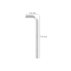 Llave Allen Larga Acero Cromo Vanadio Profesional 1,5 mm. Llave Hexagonal, Llave Allen Taller Mecánica, Llave Allen Bricolaje