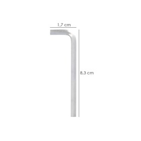 Llave Allen Larga Acero Cromo Vanadio Profesional 2,0 mm. Llave Hexagonal, Llave Allen Taller Mecánica, Llave Allen Bricolaje