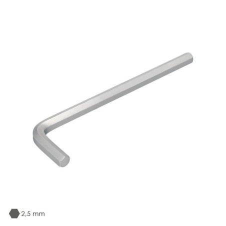 Llave Allen Larga Acero Cromo Vanadio Profesional 2,5 mm. Llave Hexagonal, Llave Allen Taller Mecánica, Llave Allen Bricolaje