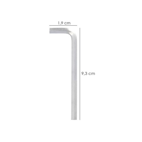 Llave Allen Larga Acero Cromo Vanadio Profesional 3,0 mm. Llave Hexagonal, Llave Allen Taller Mecánica, Llave Allen Bricolaje