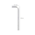 Llave Allen Larga Acero Cromo Vanadio Profesional 4,0 mm. Llave Hexagonal, Llave Allen Taller Mecánica, Llave Allen Bricolaje