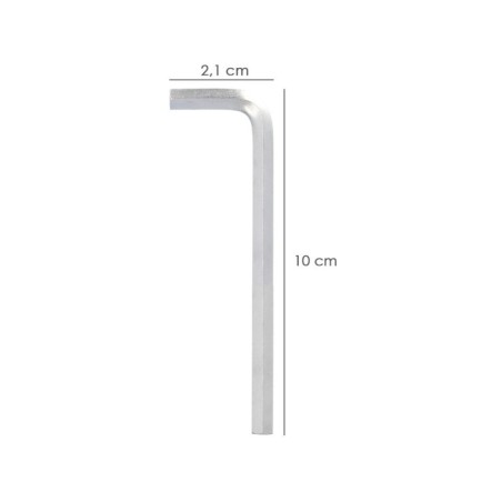 Llave Allen Larga Acero Cromo Vanadio Profesional 4,0 mm. Llave Hexagonal, Llave Allen Taller Mecánica, Llave Allen Bricolaje