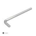Llave Allen Larga Acero Cromo Vanadio Profesional 4,0 mm. Llave Hexagonal, Llave Allen Taller Mecánica, Llave Allen Bricolaje