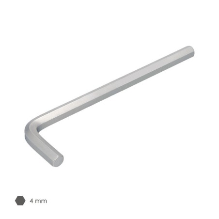 Llave Allen Larga Acero Cromo Vanadio Profesional 4,0 mm. Llave Hexagonal, Llave Allen Taller Mecánica, Llave Allen Bricolaje