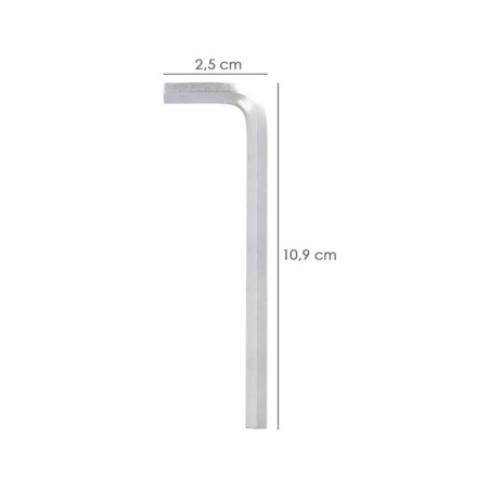 Llave Allen Larga Acero Cromo Vanadio Profesional 4,5 mm. Llave Hexagonal, Llave Allen Taller Mecánica, Llave Allen Bricolaje