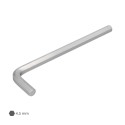 Llave Allen Larga Acero Cromo Vanadio Profesional 4,5 mm. Llave Hexagonal, Llave Allen Taller Mecánica, Llave Allen Bricolaje