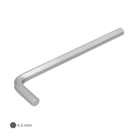 Llave Allen Larga Acero Cromo Vanadio Profesional 4,5 mm. Llave Hexagonal, Llave Allen Taller Mecánica, Llave Allen Bricolaje