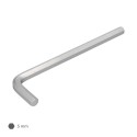 Llave Allen Larga Acero Cromo Vanadio Profesional 5,0 mm. Llave Hexagonal, Llave Allen Taller Mecánica, Llave Allen Bricolaje