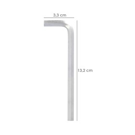 Llave Allen Larga Acero Cromo Vanadio Profesional 6,0 mm. Llave Hexagonal, Llave Allen Taller Mecánica, Llave Allen Bricolaje