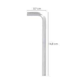 Llave Allen Larga Acero Cromo Vanadio Profesional 7,0 mm. Llave Hexagonal, Llave Allen Taller Mecánica, Llave Allen Bricolaje