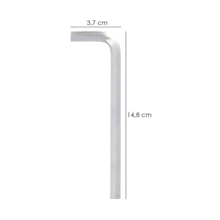 Llave Allen Larga Acero Cromo Vanadio Profesional 7,0 mm. Llave Hexagonal, Llave Allen Taller Mecánica, Llave Allen Bricolaje