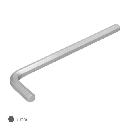 Llave Allen Larga Acero Cromo Vanadio Profesional 7,0 mm. Llave Hexagonal, Llave Allen Taller Mecánica, Llave Allen Bricolaje