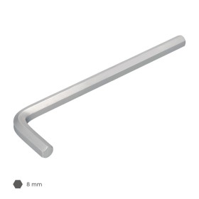 Llave Allen Larga Acero Cromo Vanadio Profesional 8,0 mm. Llave Hexagonal, Llave Allen Taller Mecánica, Llave Allen Bricolaje