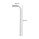 Llave Allen Larga Acero Cromo Vanadio Profesional 9,0 mm. Llave Hexagonal, Llave Allen Taller Mecánica, Llave Allen Bricolaje