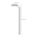 Llave Allen Larga Acero Cromo Vanadio Profesional 10,0 mm. Llave Hexagonal, Llave Allen Taller Mecánica, Llave Allen Bricolaje
