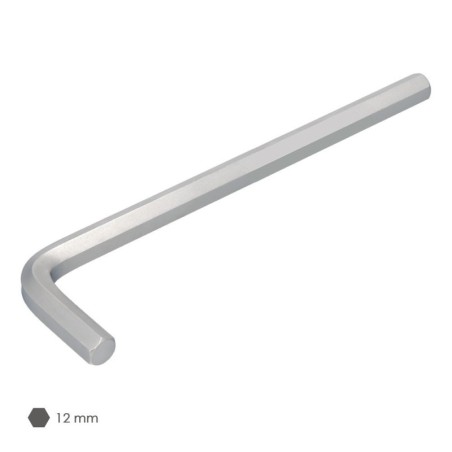 Llave Allen Larga Acero Cromo Vanadio Profesional 12,0 mm. Llave Hexagonal, Llave Allen Taller Mecánica, Llave Allen Bricolaje