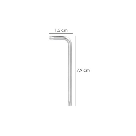 Llave Torx Larga Acero Cromo Vanadio Profesional T06 mm. Llave Estrella, Llave Allen Estrella
