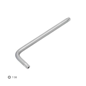 Llave Torx Inviolable Larga Acero Cromo Vanadio Profesional T08 mm. Llave Estrella, Llave Allen Estrella