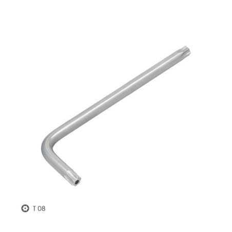 Llave Torx Inviolable Larga Acero Cromo Vanadio Profesional T08 mm. Llave Estrella, Llave Allen Estrella