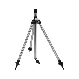Trípode Para Aspersores Altura Regulable 55/90 cm. Tomas agua 1/2". Acero Cromado. Trípode Aspersores Jardinería