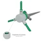 Aspersor Plástico 3 Brazos Con Pincho Con Regulador de Presión. Aspersor Plástico 3 Brazos Con Pincho Con Regulador de Presión.