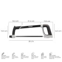 Arco Sierra Acero Con Doble Empuñadura Engomada, Angulo Corte Ajustable. Corta Acero, Aluminio, Madera, Plástico, Cobre