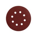 Lija recambio velcro disco Diámetro 125 mm. con agujeros grano 240 (10 Piezas)