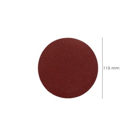 Lija recambio velcro disco Diámetro 125 mm. con agujeros grano 240 (10 Piezas)