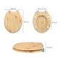 Tapa WC Madera Natural, Tapa Asiento Inodoro, Asiento Para Inodoro Universal, Soporte Ajustable, Tapa WC Madera Natural, Tapa Asiento Inodoro, Asiento Para Inodoro Universal, Soporte Ajustable,