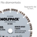 Disco Diamante Hormigón Armado / Granito Diámetro 230 mm. Segmento Diamantado 10 mm.