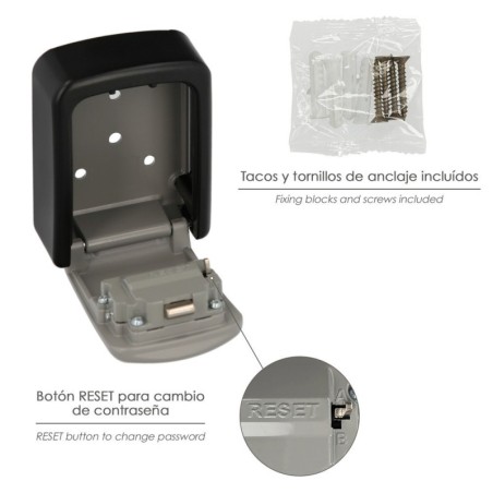 Caja De Seguridad Para Llaves Con Código, 4 Dígitos. Caja Llaves, Caja Llaves Calle, Caja De Llaves Pared