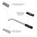 Llave Extensible Para Rueda de Coche 17x19 mm. Llave Cruz, Llave Telescópica Neumáticos,