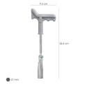 Llave Bujías Articulada 21 mm. Con Mango T