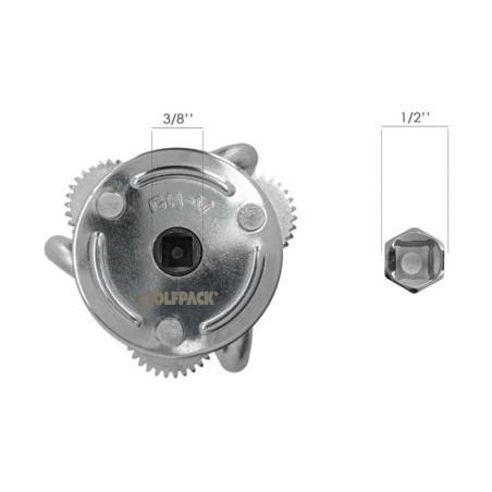 Llave Filtro Aceite Araña Universal Diámetro 8 A Diámetro 13,5 cm. llave Filtro 3 Garras