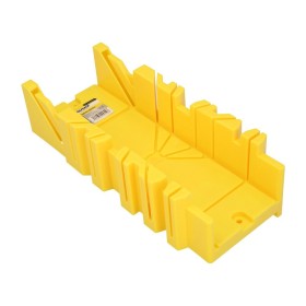 Guía Ingletes Plástico 10,5x 30 cm. Caja Ingletes, Caja Sierra Ingletadora, Guía Ingletadora. 3 Ángulos