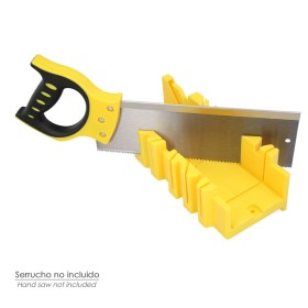 Guía Ingletes Plástico 10,5x 30 cm. Caja Ingletes, Caja Sierra Ingletadora, Guía Ingletadora. 3 Ángulos