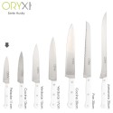 Cuchillo Husky Pelador 11 cm. Hoja Acero Inoxidable, Cuchillo Verduras, Cuchillo Cortar Verduras Mango Ergonómico Blanco